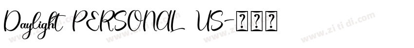 Daylight PERSONAL US字体转换